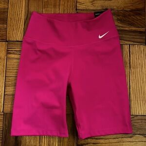 NWT Nike pink short leggings  
size: XS